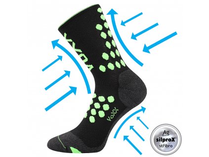 kompresní ponožky Finish černé (Parametr-barva černá, Velikost 43-46 (29-31))