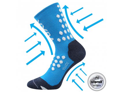 kompresní ponožky Finish modré (Parametr-barva Modrá, Velikost 43-46 (29-31))