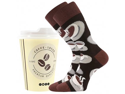 ponožky Coffee socks vzor 1 (Parametr-barva vzor 1, Velikost 42-45 (pánská))