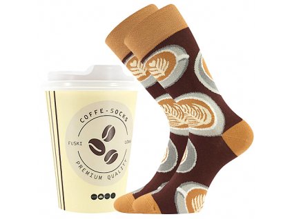 ponožky Coffee socks vzor 2 (Parametr-barva vzor 2, Velikost 42-45 (pánská))