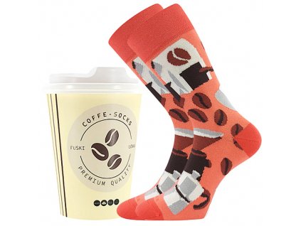 ponožky Coffee socks vzor 5 (Parametr-barva vzor 5, Velikost 38-41 (dámská))