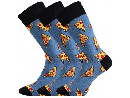 Veselé pánské ponožky Depate Sólo pizza (Parametr-barva pizza, Velikost 43-46 (29-31))