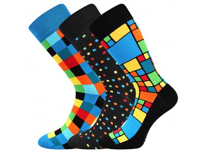 ponožky Dikarus kostka / mix B (Parametr-barva kostka / mix B, Velikost 43-46 (29-31))