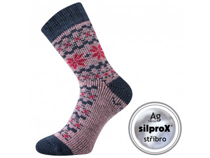 ponožky Trondelag starorůžová (Parametr-barva starorůžová, Velikost 39-42 (26-28))