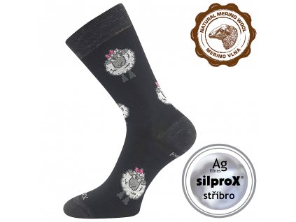 ponožky Vlněnka (Parametr-barva černá, Velikost 39-42 (26-28))