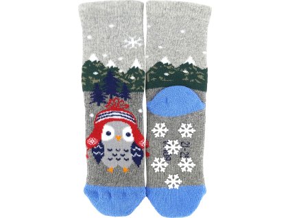 Ponožky Boma® Huhik ABS sovičky (Parametr-barva sovičky, Velikost 21-25 (15-17))