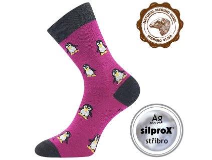 Ponožky VoXX® Sněženka tučňáci (Parametr-barva tučňáci, Velikost 39-42 (26-28))