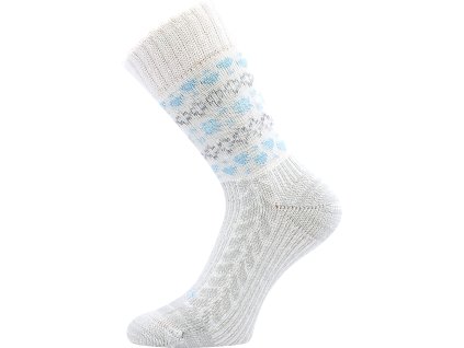 Ponožky VoXX® Veltra smetanová-zelená (Parametr-barva smetanová-zelená, Velikost 39-42 (26-28))