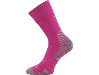 Ponožky slabé z merino OPTIMUS s ionty stříbra FUXIA (Velikost 35-38 (23-25))