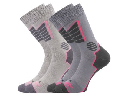 Ponožky dětské sportovní THERMAXIK s froté MIX B pro dívky (2 páry) (Velikost 20-24 (14-16))