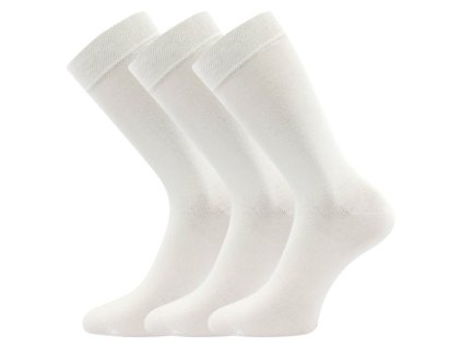 Ponožky klasické bambusové EKOL 3pár BÍLÉ (Velikost 35-38 (23-25))