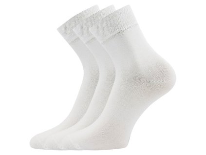 Ponožky bambusové EKOM 3pár BÍLÉ (Velikost 35-38 (23-25))