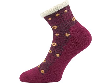 Ponožky dámské zimní vlněné ALESUND fuxia (Velikost 35-38 (23-25))