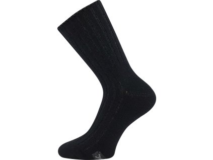 Ponožky zimní FORDE s merinem a alpakou ČERNÉ (Velikost 35-38 (23-25))