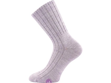 Ponožky zimní FORDE s merinem a alpakou SVĚTLE FIALOVÉ (Velikost 35-38 (23-25))