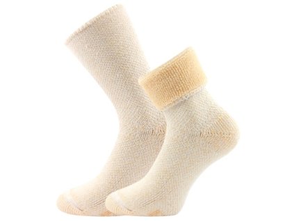 Ponožky silné domácí POLARIS meruňkové (Velikost 35-38 (23-25))