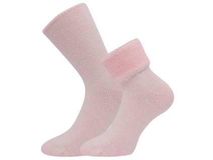 Ponožky silné domácí POLARIS růžové (Velikost 35-38 (23-25))