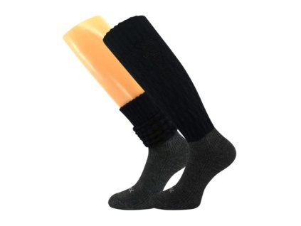 Ponožky dámské zimní NARVIK s merinem a alpakou ČERNÉ (Velikost 35-38 (23-25))