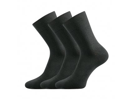 Bambusové ponožky Lonka Badon-A tmavě šedé sada 3 ks tmavě šedé