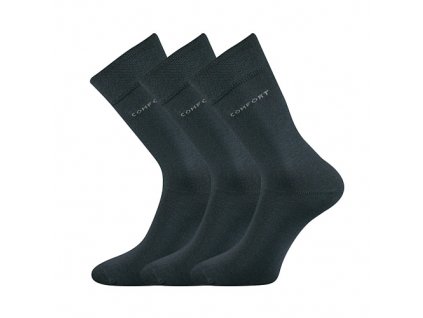 Bavlněné ponožky Boma Comfort tmavě šedé tmavě šedé