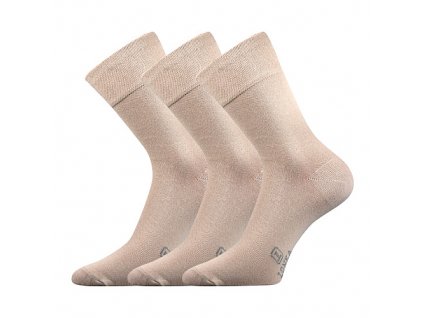 Společenské ponožky Lonka Dasilver béžové béžové