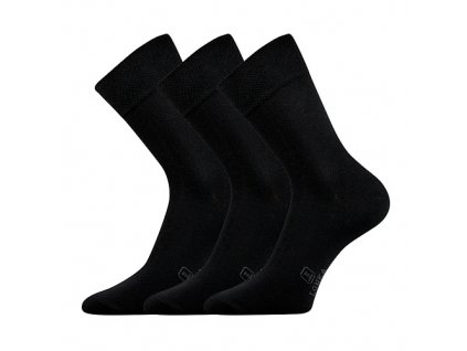 Společenské ponožky Lonka Dasilver černé černé