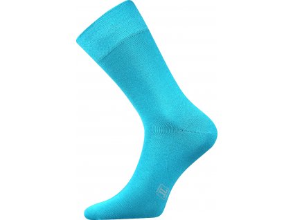 Jednobarevné ponožky Decolor tyrkysové tyrkysové