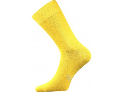 Jednobarevné ponožky Decolor žluté žluté