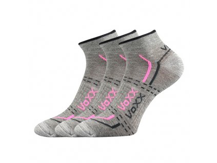 Ponožky Rex 11 světle šedá/růžová