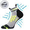 kompresní ponožky VoXX Sprinter světle šedé