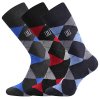 Ponožky Dikarus káro / mix B (Parametr-barva káro / mix B, Velikost 43-46 (29-31))