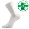 Bambusové ponožky Lonka Badon-A bílé sada 3 ks (Parametr-barva Bílá, Velikost 47-50 (32-34))