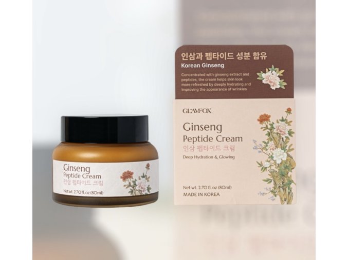 GLAMFOX Ginseng Peptide Cream - Omlazující ženšenový krém s peptidy - 80 ml
