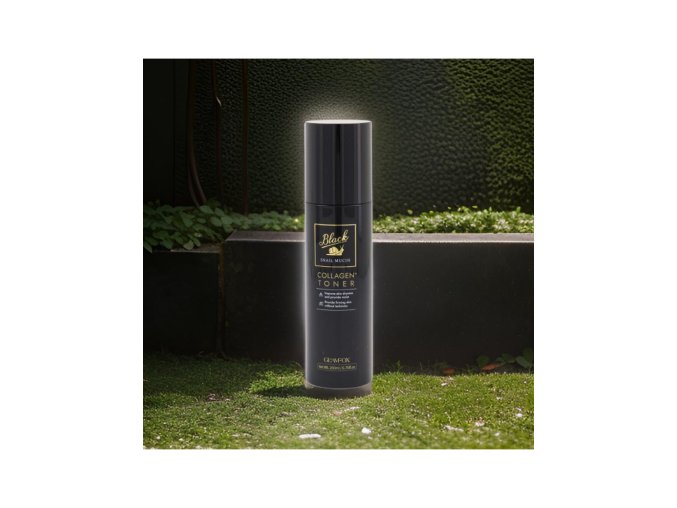 GLAMFOX Black Snail Mucin Collagen Toner - Kolagenový toner se šnečím mucinem - 200 ml