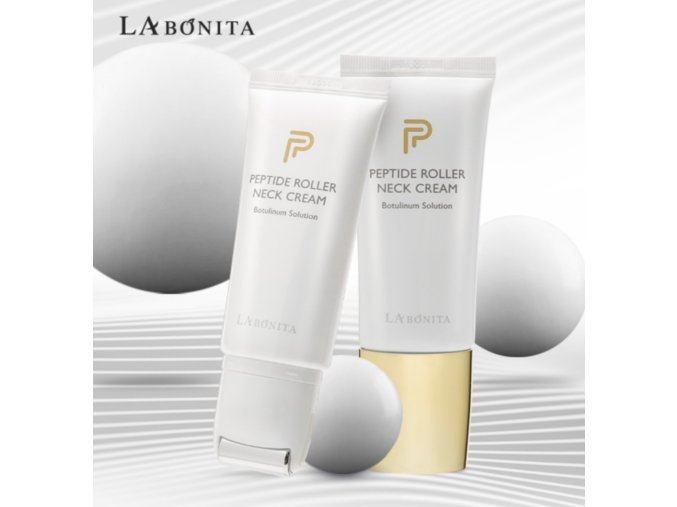 La Bonita-  Peptide Roller Neck Cream Botulinum Solution- Luxusní krém na dekolt a krk s botoxovým účinkem a rollerem - 50ml