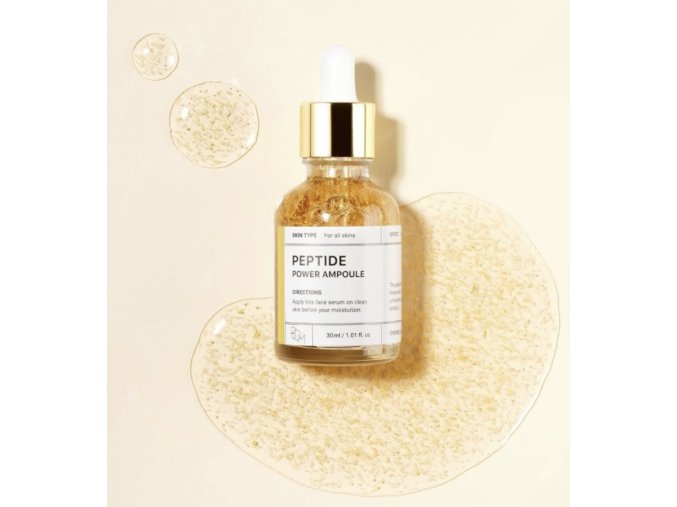BOM - Peptide Power Ampoule - Protivrásková peptidová ampule s čistým 24K zlatem a 17 aminokyselinami - 30 ml