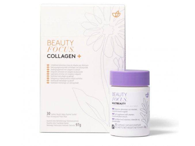 Balíček Beauty Duo Multibeauty-Collagen Beauty Focus a Multibeauty - doplněk Kolagen na vlasy a pleť - novinka