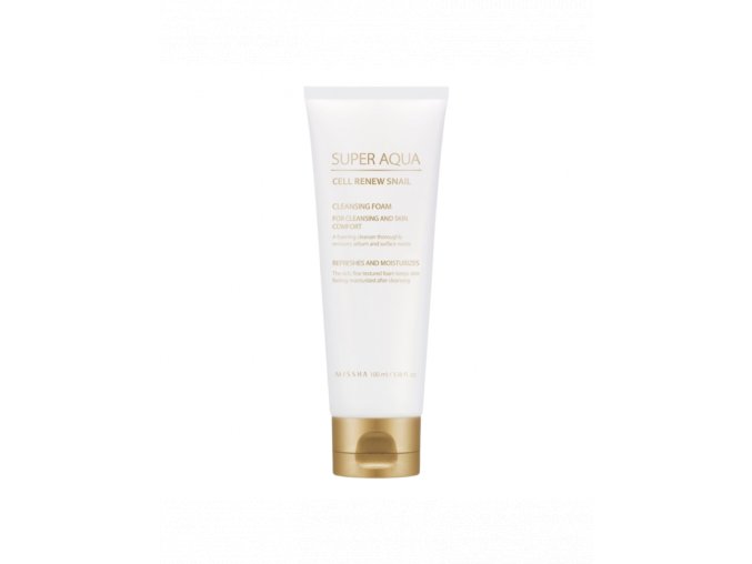 Missha Super Aqua Cell Renew Snail Cleansing Foam, Luxusní čistící  pěna se šnečím extrattem 100 Ml