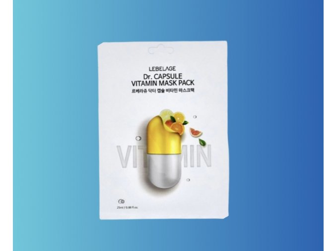 Lebelage - VITAMÍNOVÁ PLÁTÝNKOVÁ MASKA- Dr.Capsule Vitamin Mask Pack, 25 Ml