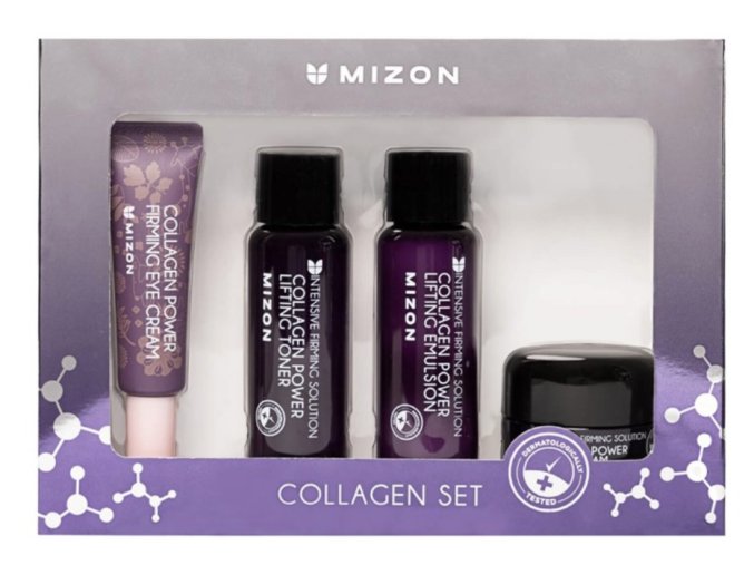 Mizon - Collagen dárkový set miniatur pro lifting pleti - Zkušební kolagenový set řady Mizon
