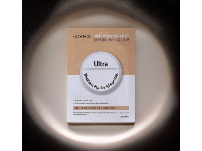 GLAMFOX Ultra Wrinkleless Peptide Solution Mask - "botoxová" peptidová plátýnková maska -25g