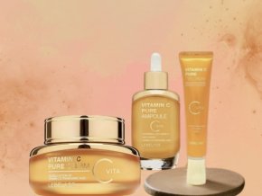 Lebelage Vitamin C Pure - Sada 3 produktů -krém-sérum-oční krém