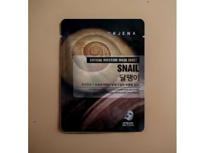 ORJENA Natural Moisture Snail Mask Sheet- Plátýnková maska s hlemýždím mucinem - 23 ml