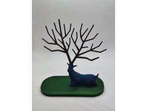 Držíak na šperky - Modrý jelen