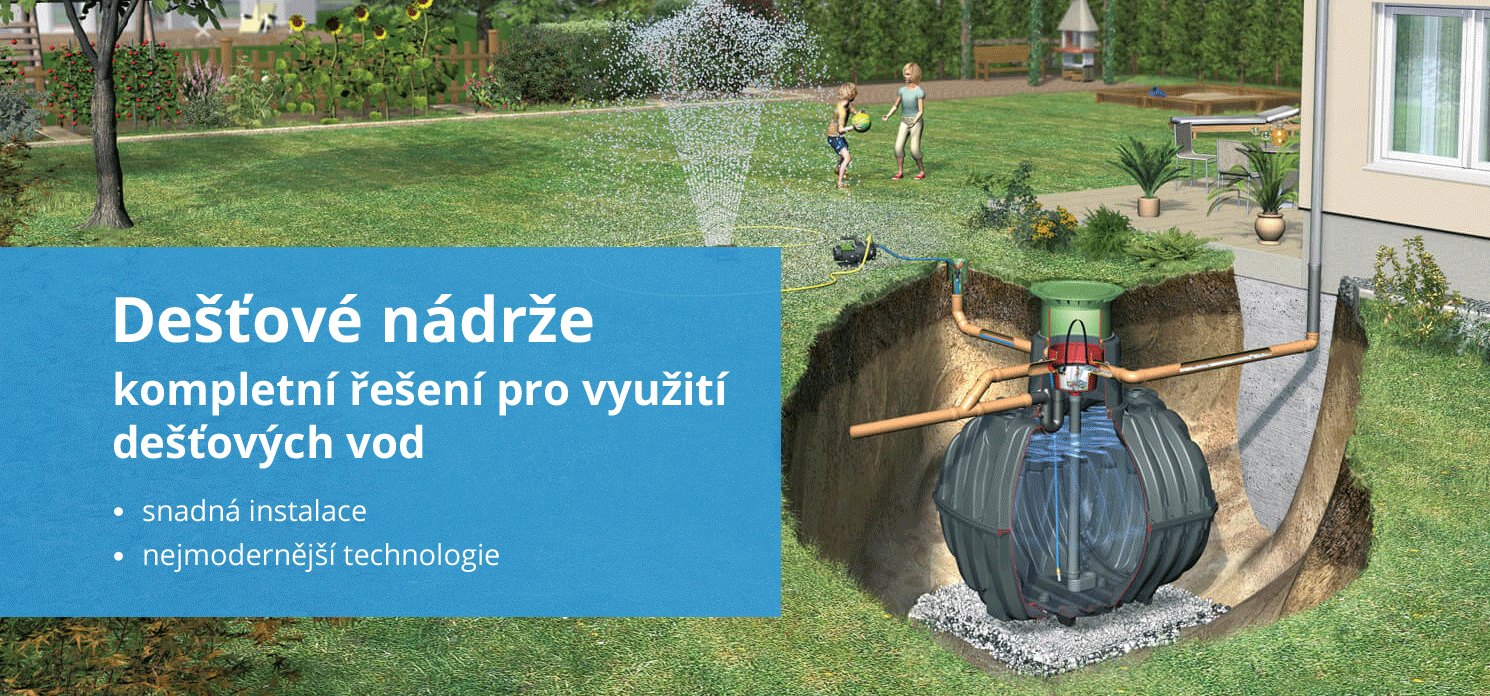 Podzemní nádrže na dešťovou vodu