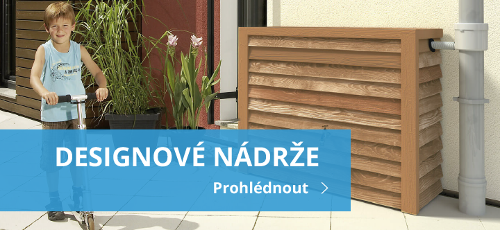 Designové nádrže na dešťovou vodu