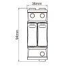 SPD 1P+N dimensions