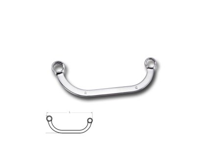 HONITON Klíč zahnutý očkový | 10x12 mm