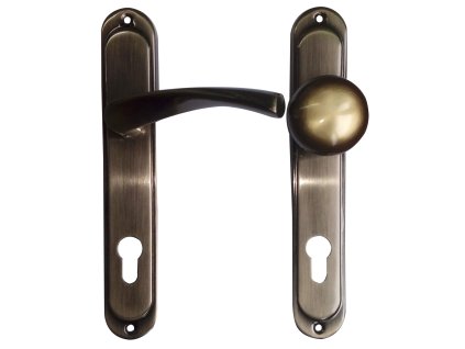 TRITOOLS Dveřní kování Atena | V72, patyna, pravá klika, koule