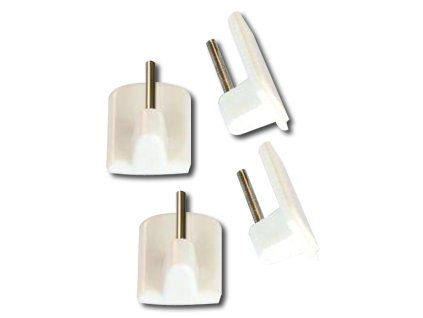 Háček vitrážní samolepící | bílý